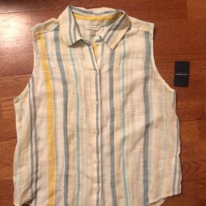 Lucky Brand Striped Sleeveless Shirt